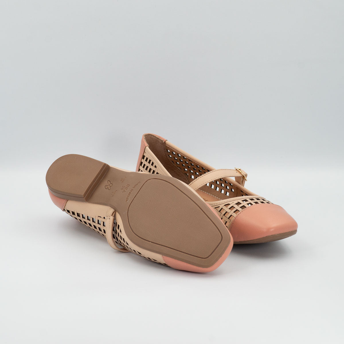 Açaí flats - bottom sole view vegetal nude Terraloom