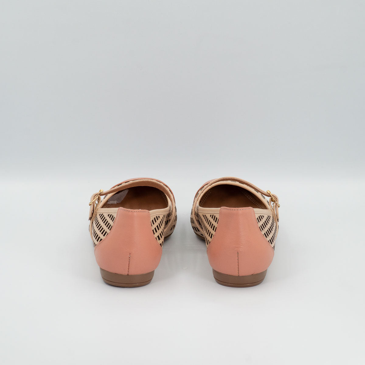 Terraloom Açaí flats - back view flat heel