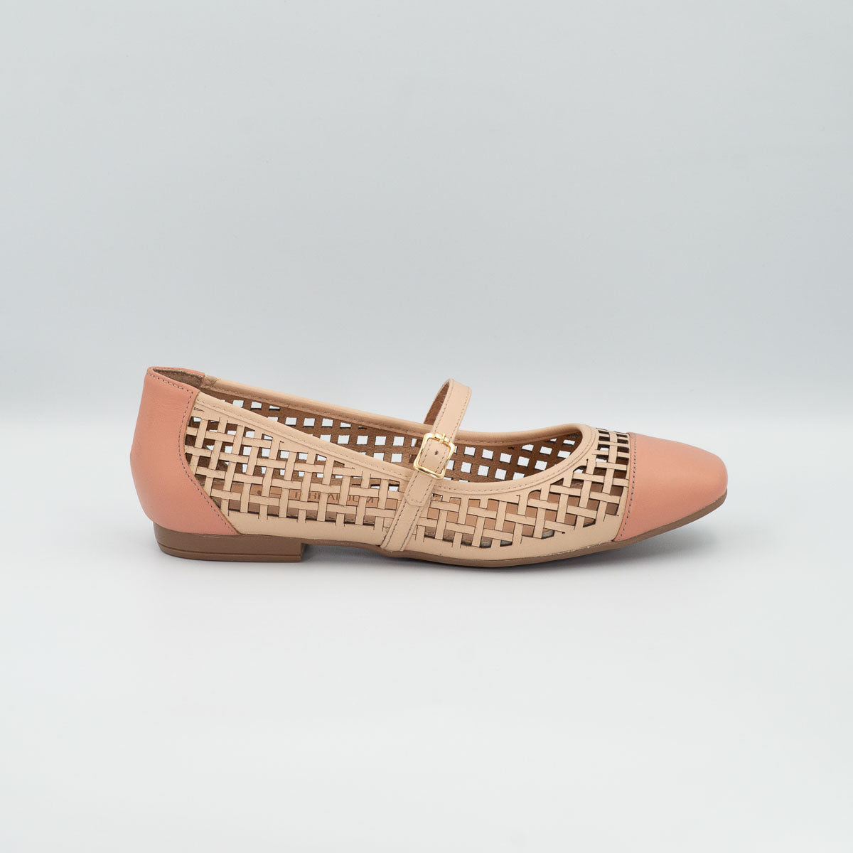 Terraloom Açaí flats - right side profile view vegetal nude