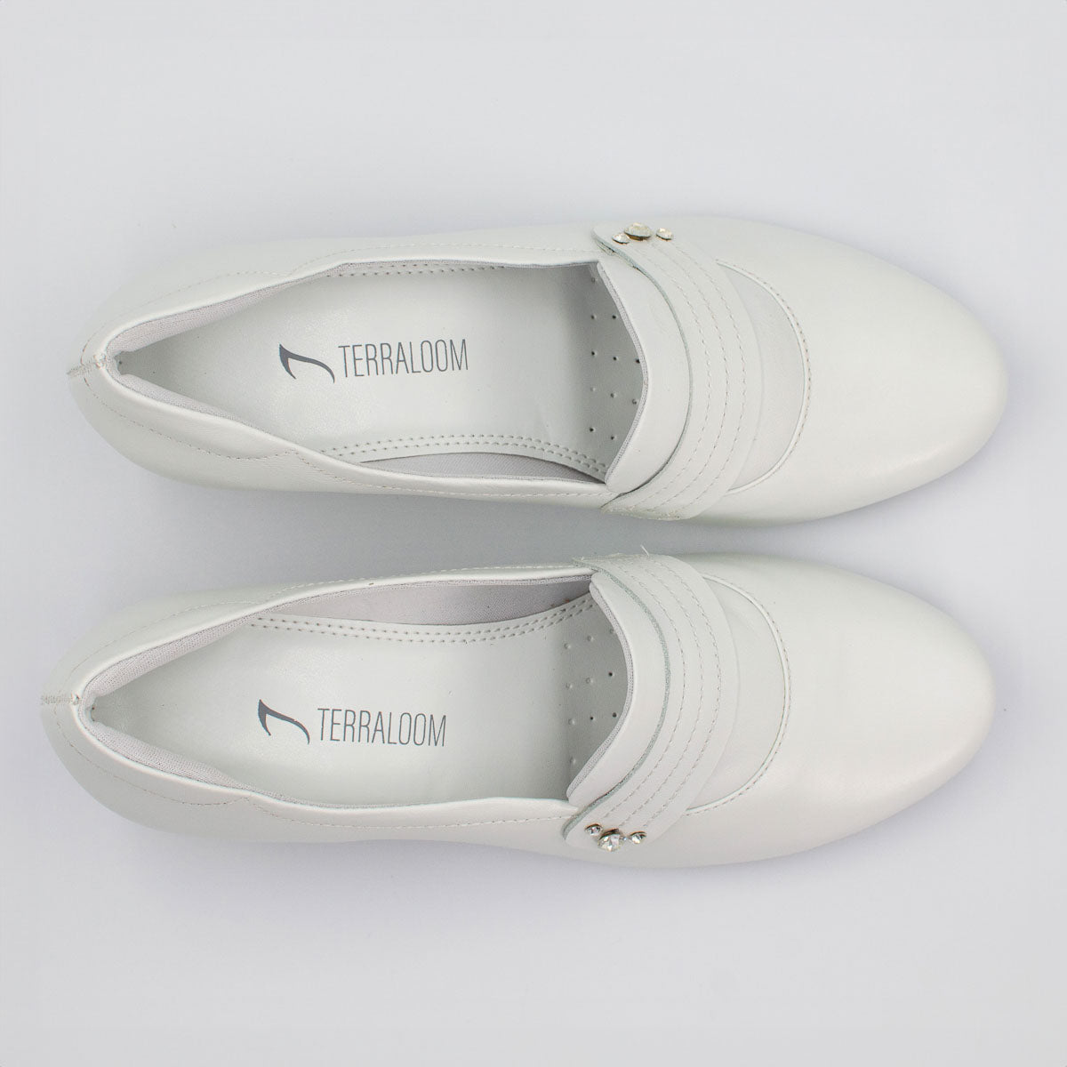 Canela shoes - top view vegetal off-white Terraloom