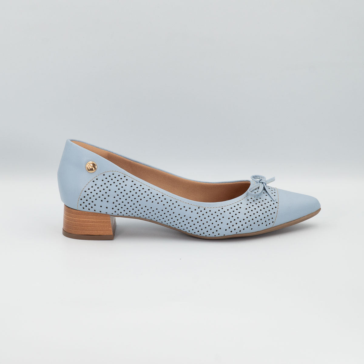 Alecrim comfortable pumps - right side profile view vegetal capri