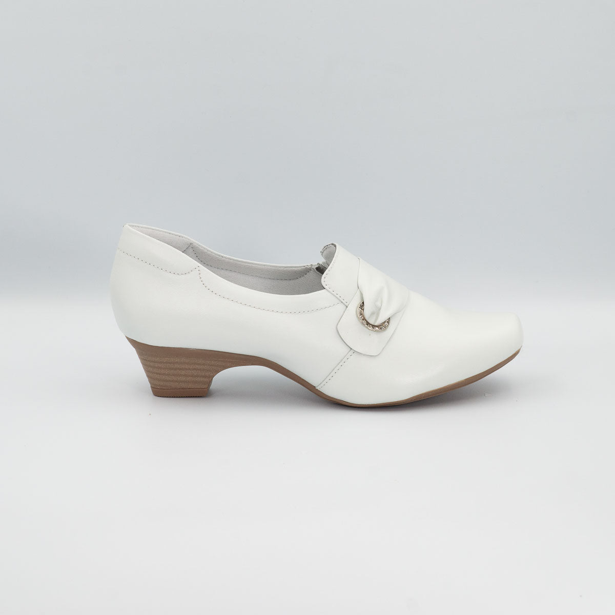 Andiroba comfortable shoes - right side profile view vegetal off-white