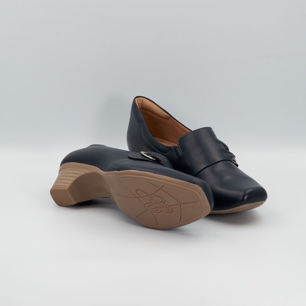 Andiroba shoes - bottom sole view deep sea blue Terraloom