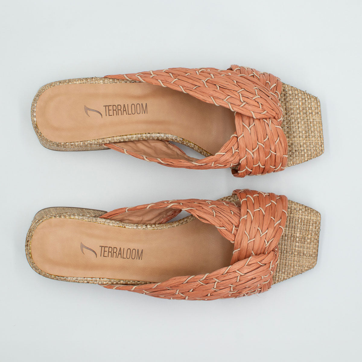 Terraloom Rosa braided sandals - view from the top