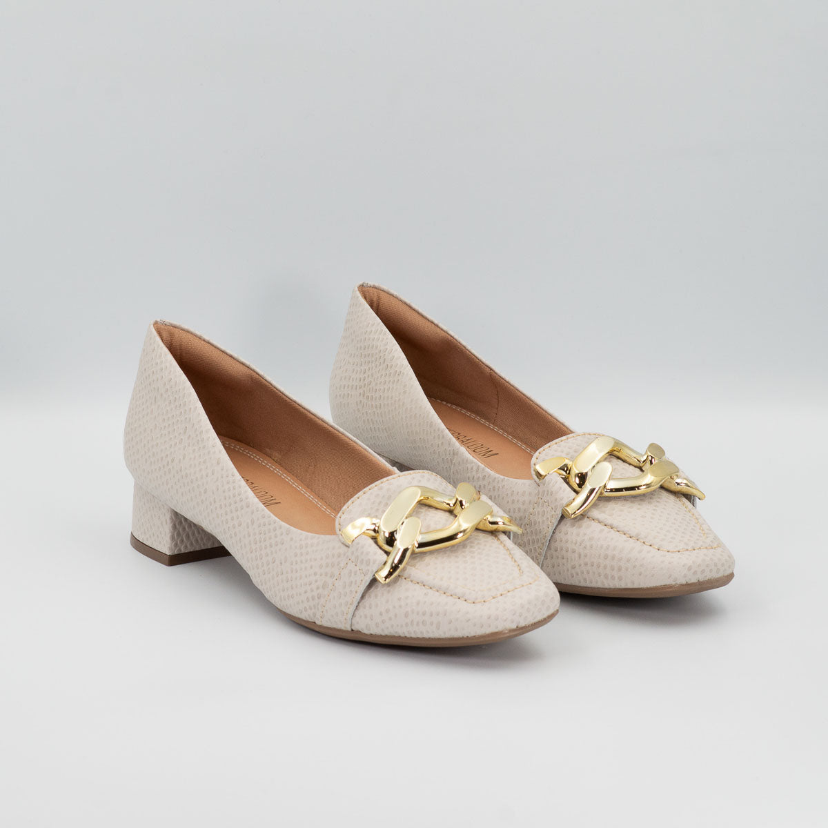 Terraloom Coentro pumps in scale off-white - pair view alternative colour