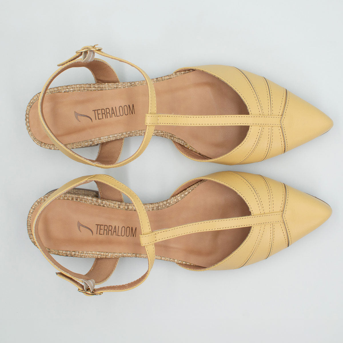 Margarida pumps - top view vegetal uvaia Terraloom