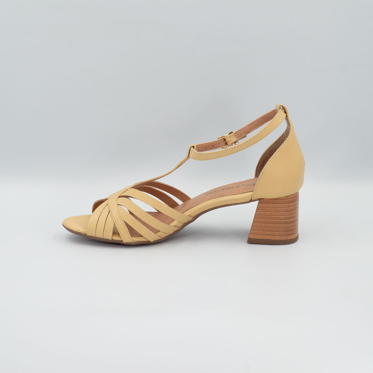 Girassol comfortable sandals - left side profile view floater uvaia