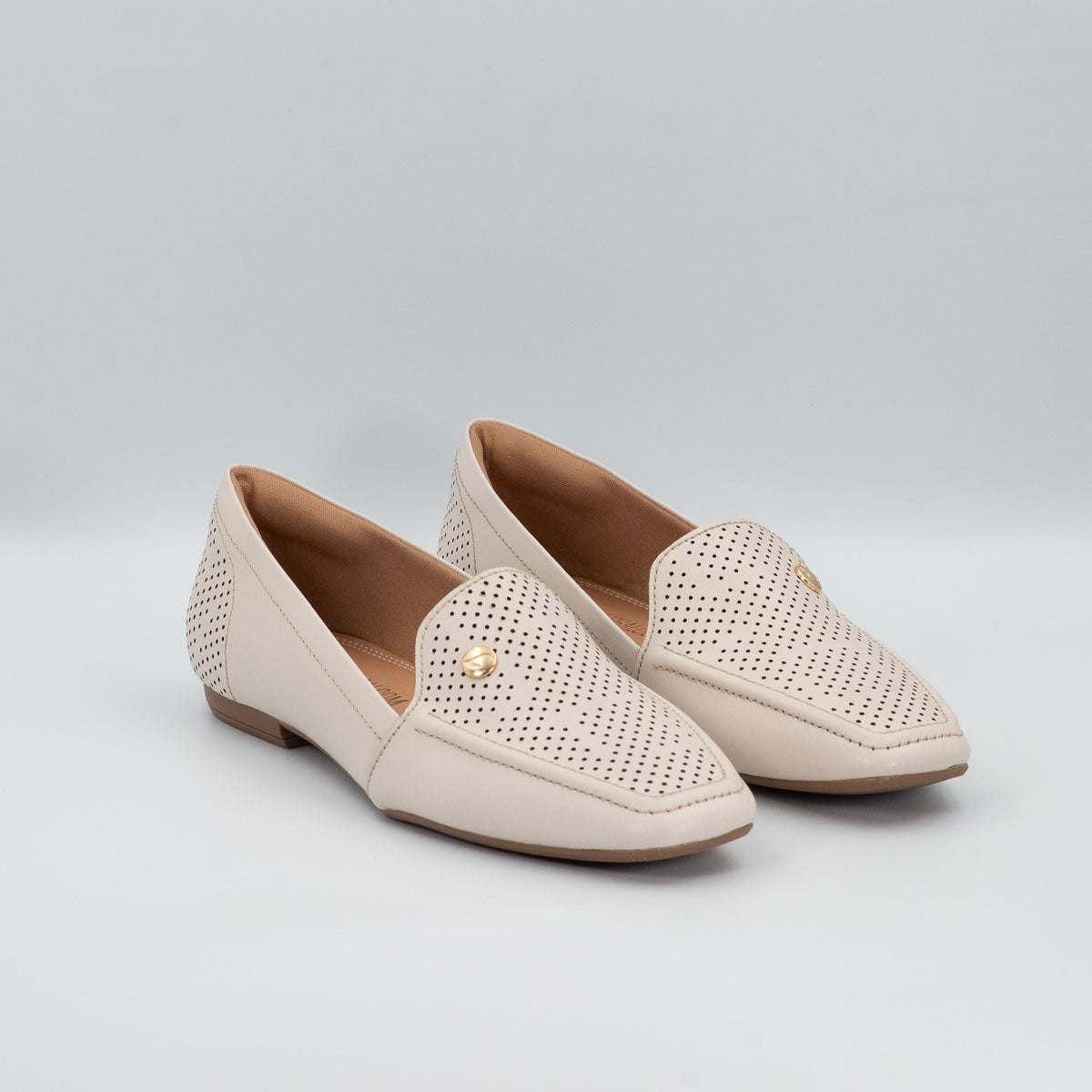 Terraloom Goiaba loafers in floater off-white - pair view alternative colour