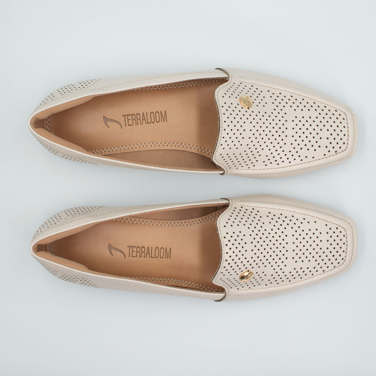 Goiaba loafers - top view floater off-white Terraloom