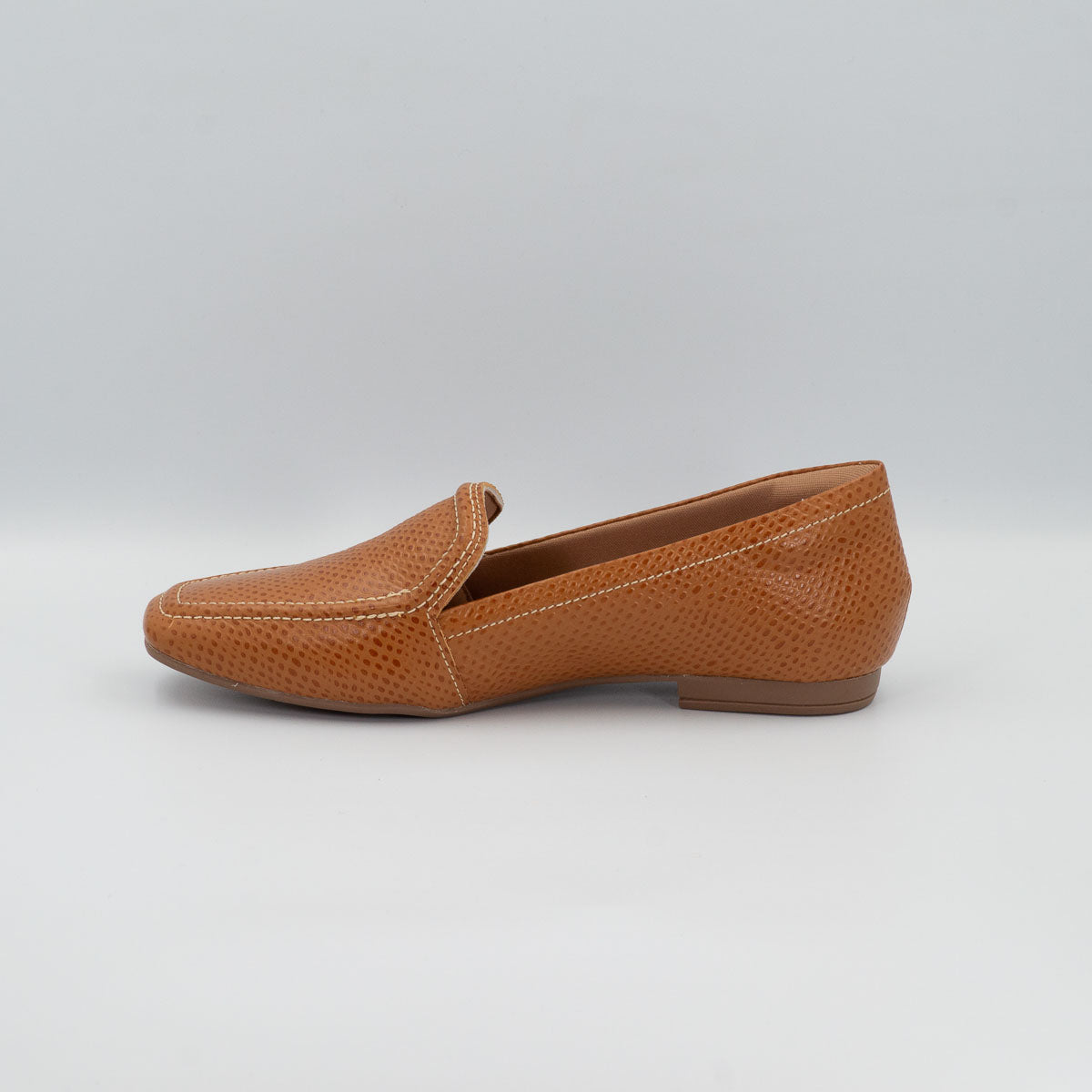 Graviola fish scale flat loafer - left side profile view flat sole