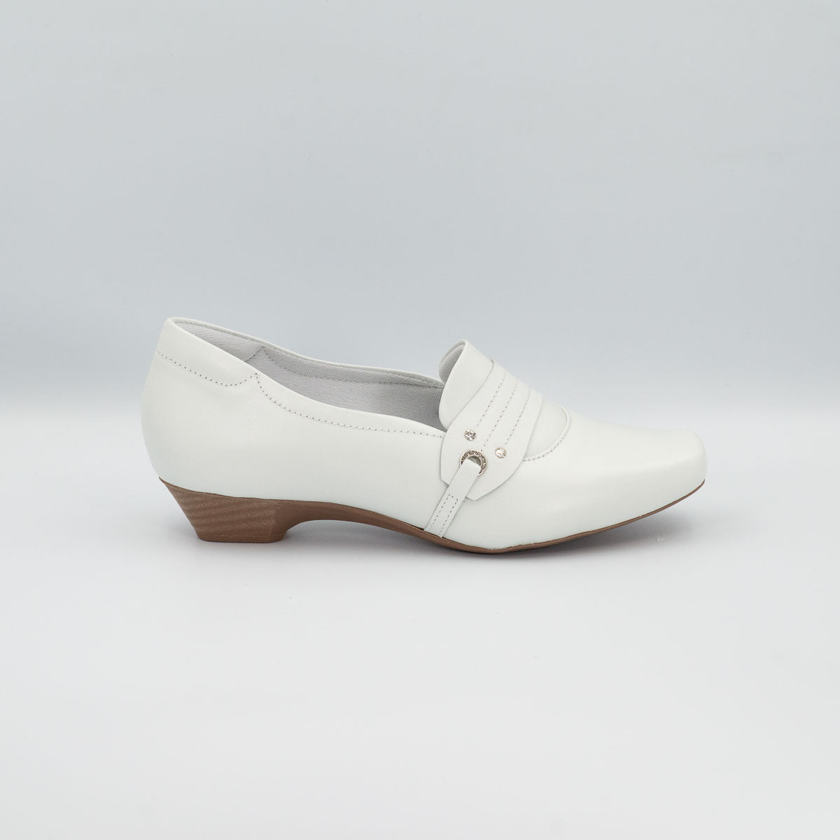 Terraloom Imbuia shoes - right side profile view white