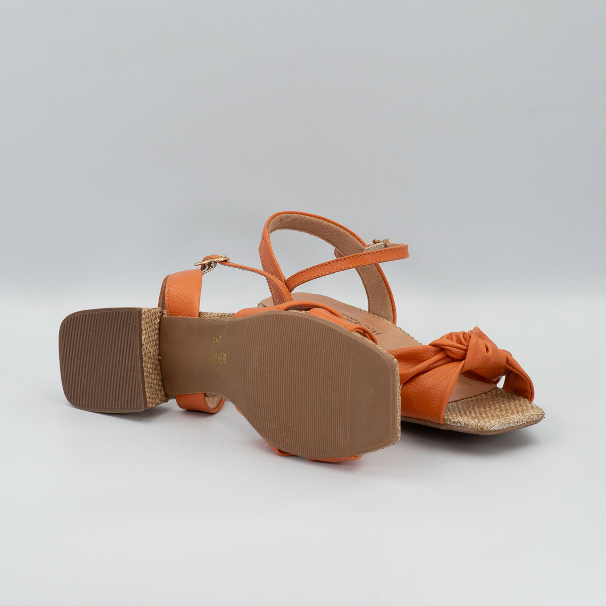 Lírio sandals - bottom sole view floater carrot Terraloom