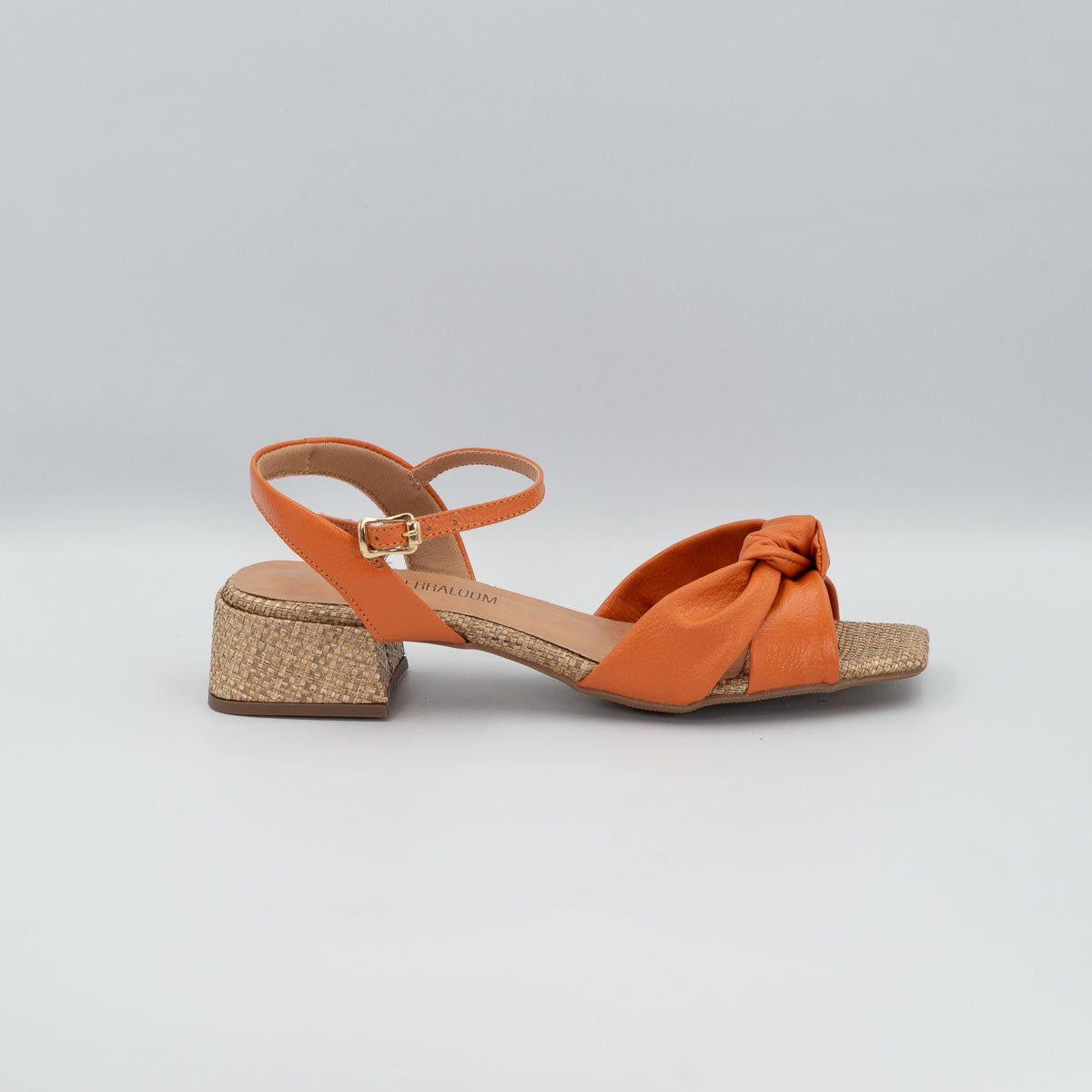 Terraloom Lírio sandals - right side profile view floater carrot