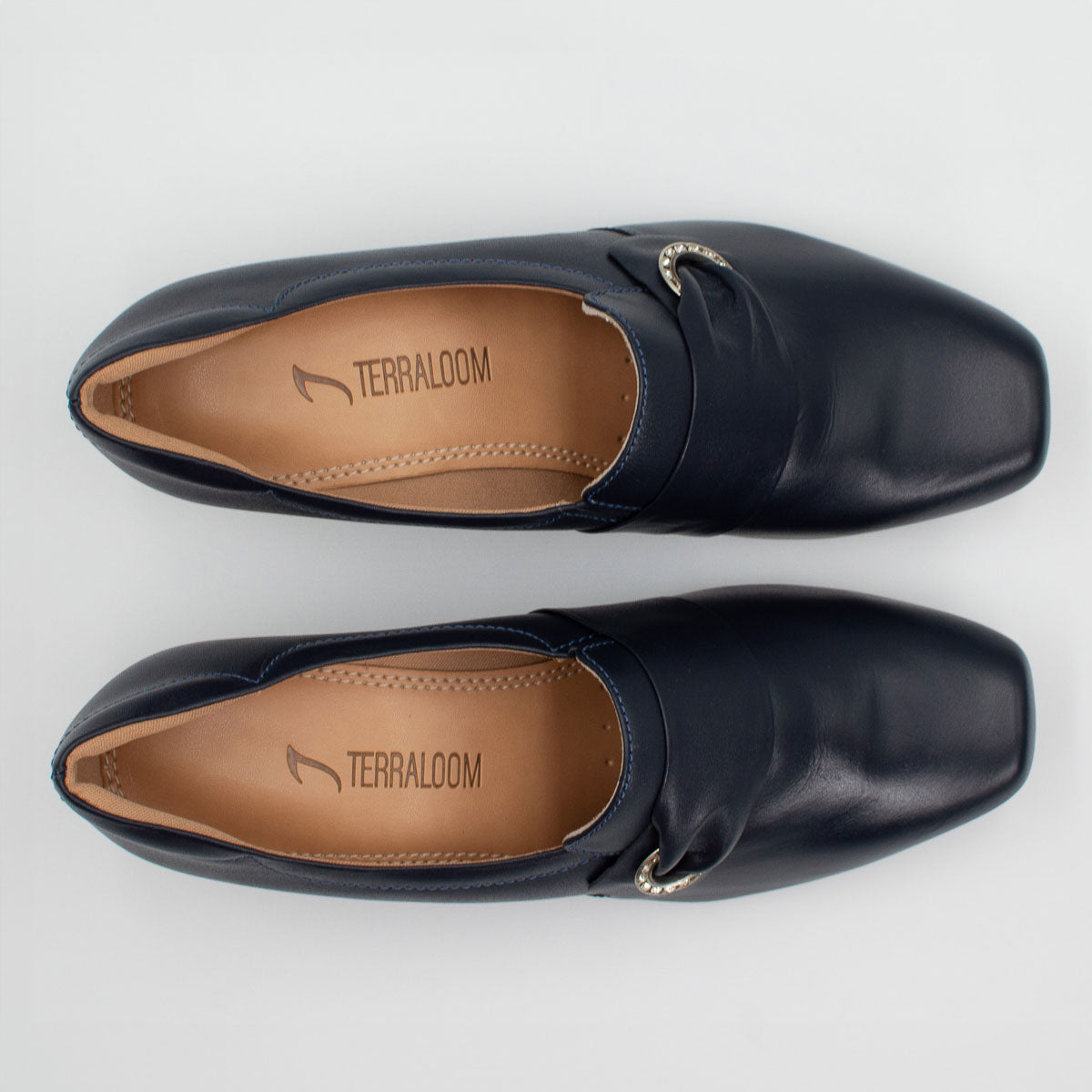 Andiroba shoes - top view deep sea blue Terraloom