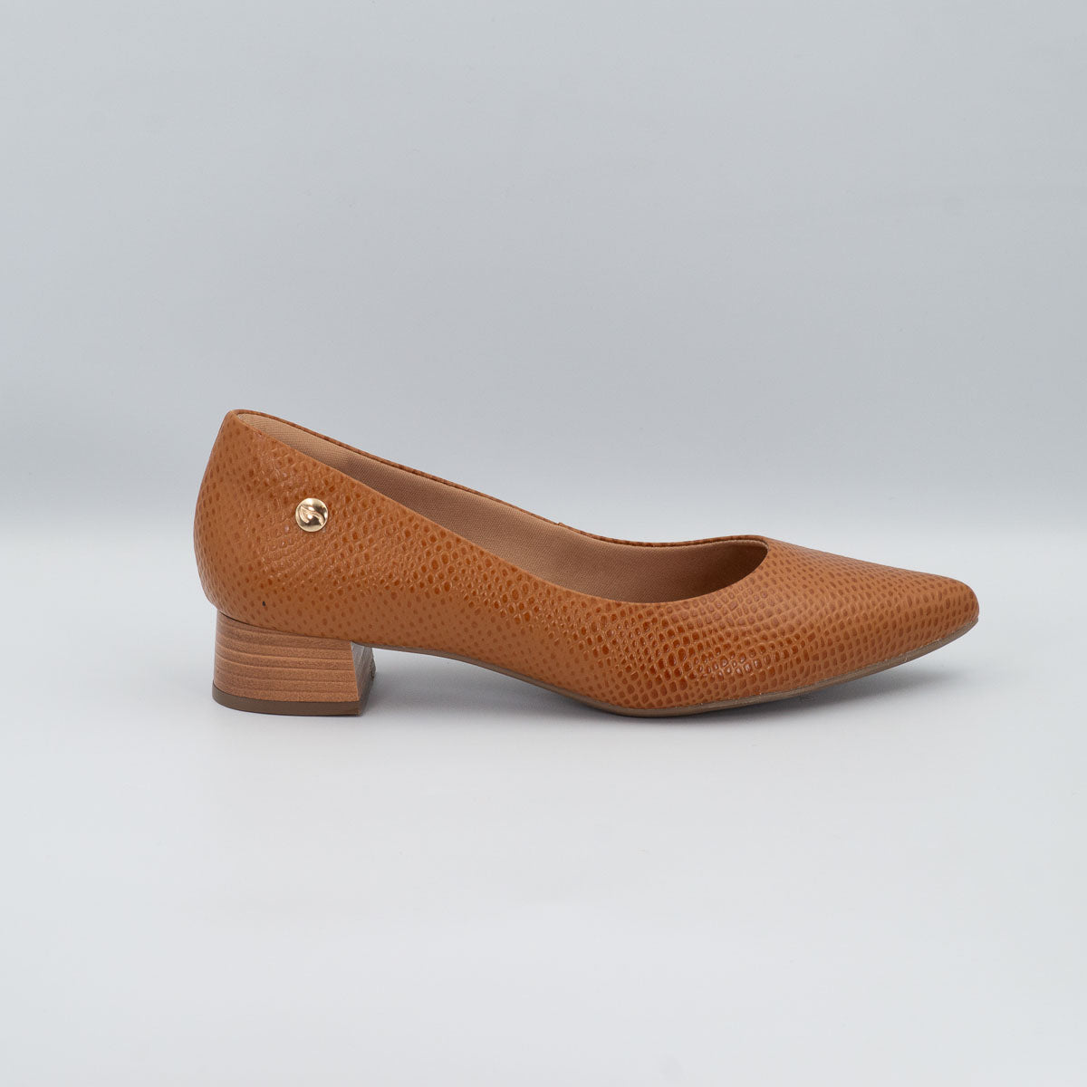 Orégano comfortable pumps - right side profile view scale whiskey