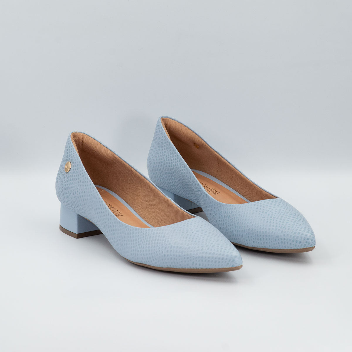 Terraloom Orégano pumps in scale capri - pair view third colour option