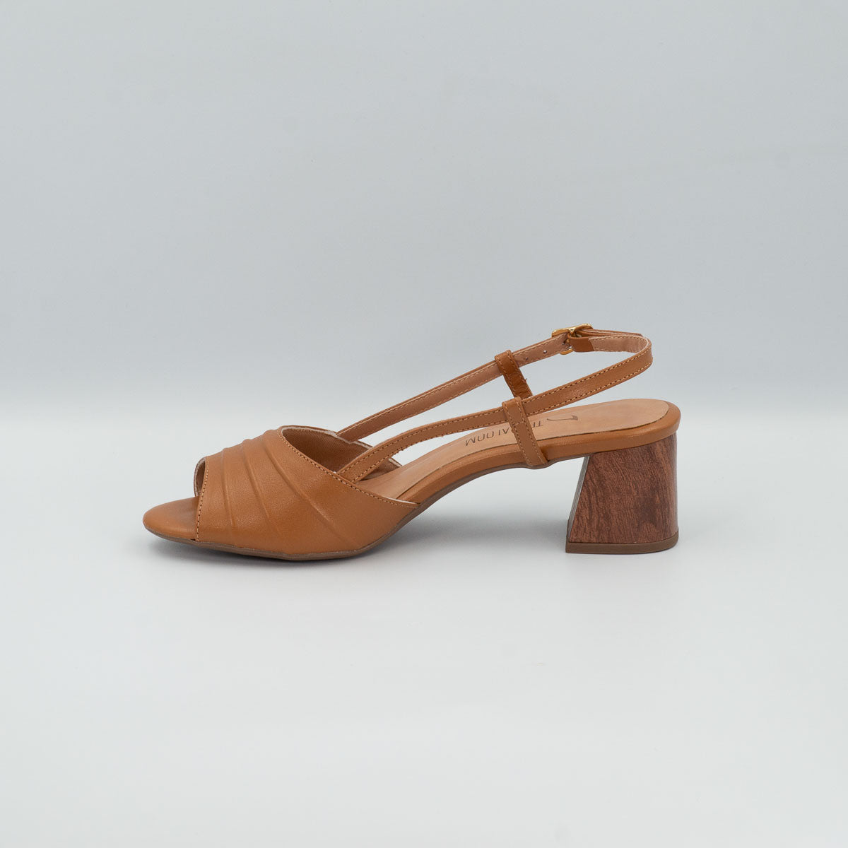 Terraloom Orquídea vegetal whiskey sandals - side profile view
