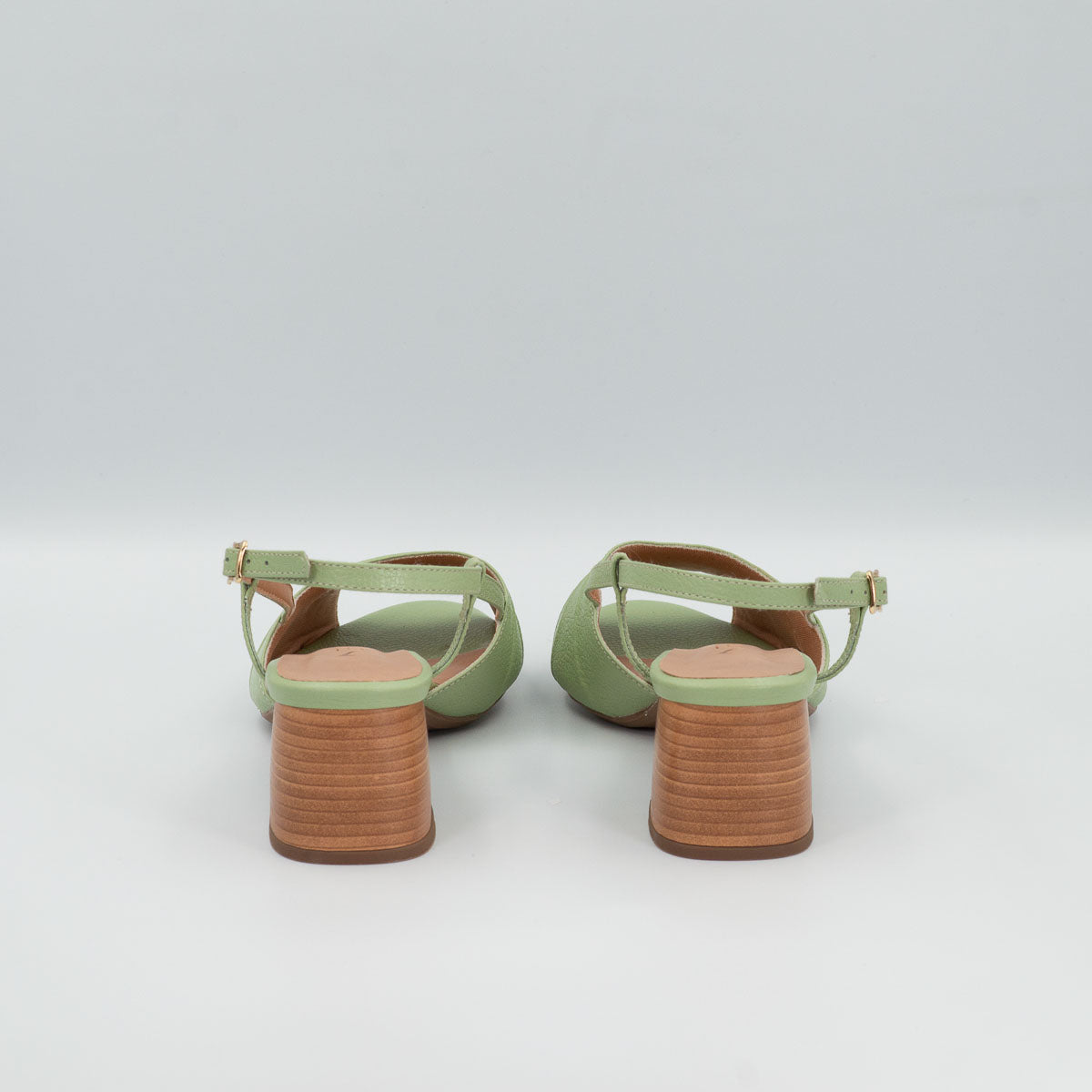 Terraloom Orquídea sandals - back heel view mid block comfortable