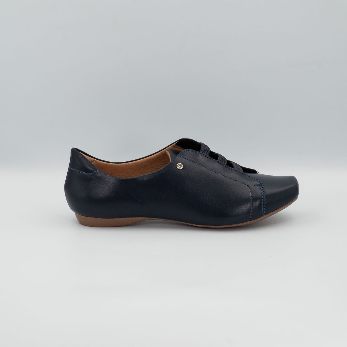 Terraloom Pau-Brasil shoes - right side profile view vegetal deep sea blue