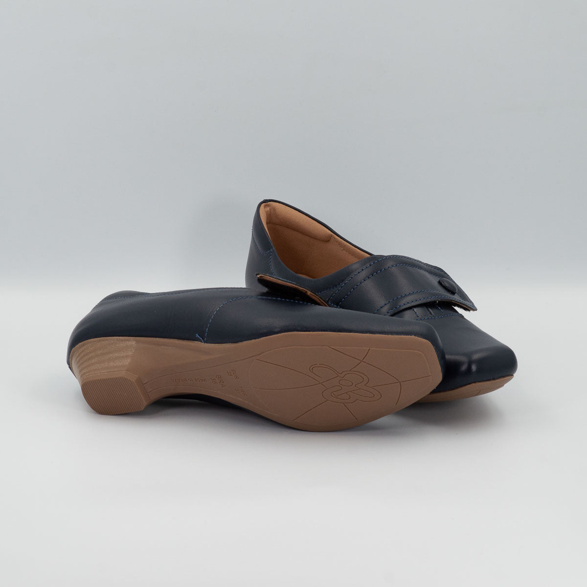 Peroba shoes - bottom sole view deep sea blue Terraloom