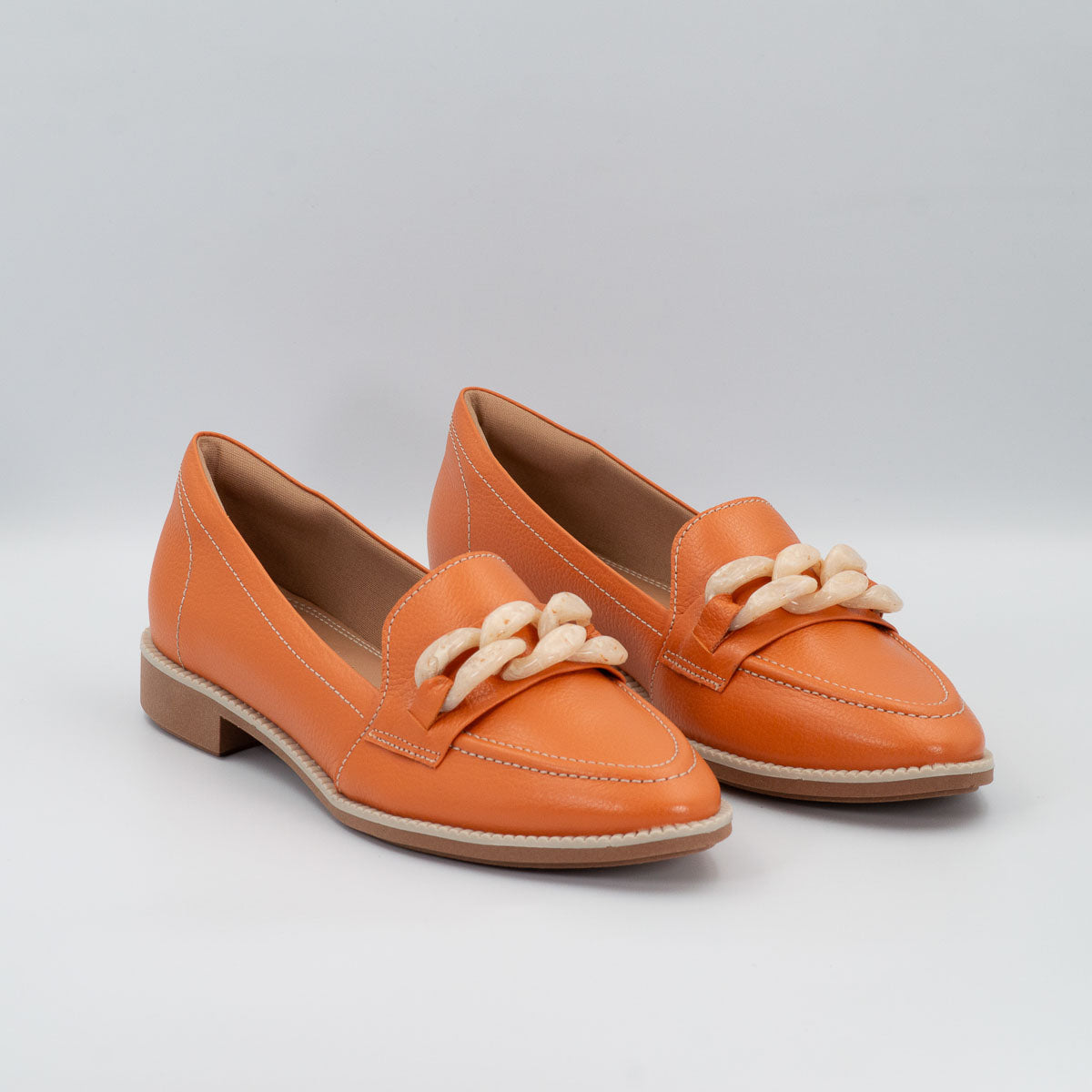 Terraloom Pitanga loafers in floater carrot - pair view alternative colour