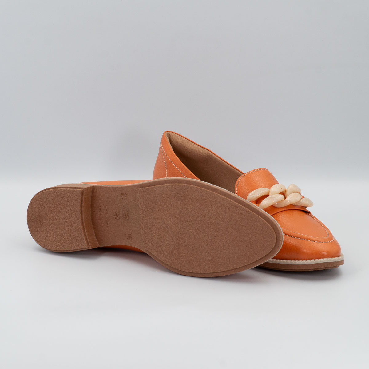 Pitanga loafers - bottom sole view floater carrot Terraloom