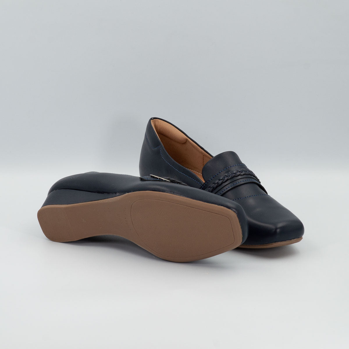 Sapucaia shoes - bottom sole view deep sea blue Terraloom